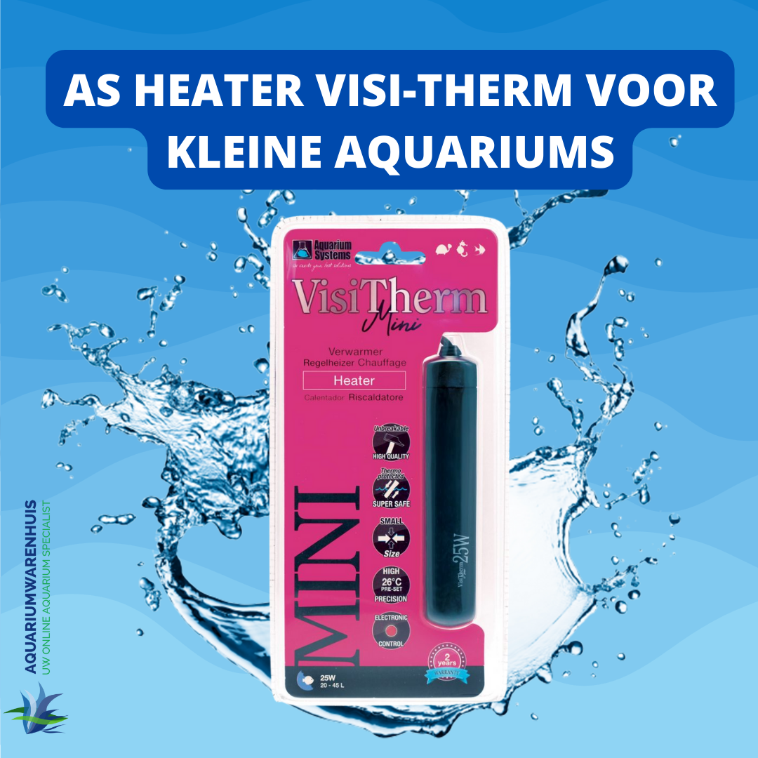 gips aanplakbiljet Atletisch AS HEATER VISI-THERM VOOR KLEINE AQUARIA | Aquariumwarenhuis