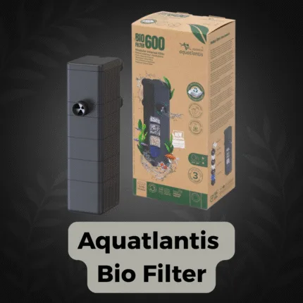 AQQA Verstelbare binnenfilter voor aquarium, stil, 8,5 W, met 300 l/u waterpomp, pomp met filter voor aquaria tot 120 liter