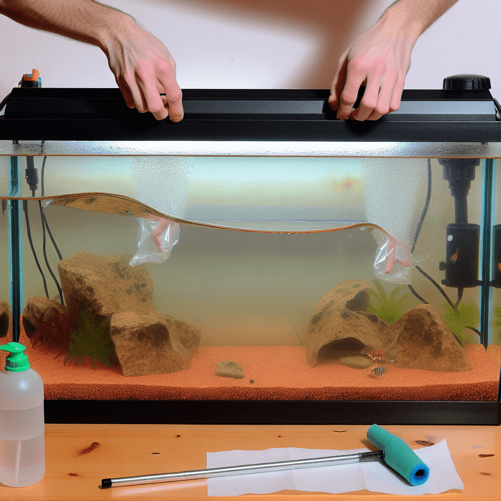 Fouten bij aquarium opstarten met waterplanten verstoorde grindbodem en decoratieve stenen