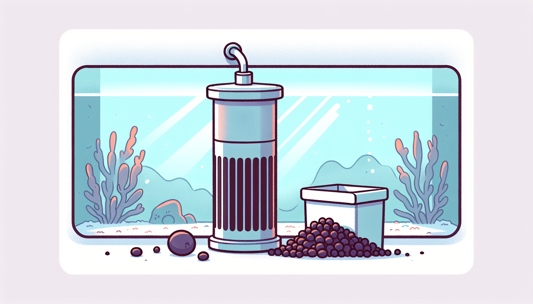 Wanneer actieve kool gebruiken in aquariumfilter met waterplanten en grind