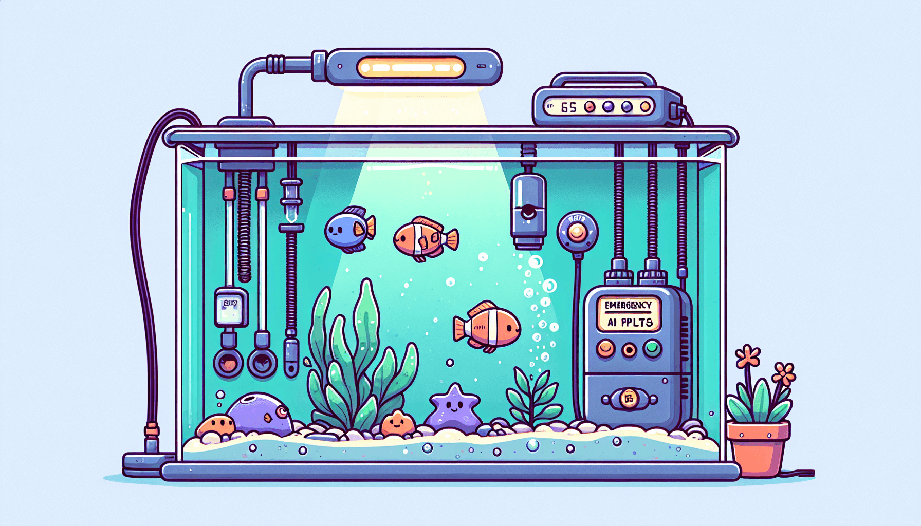 Wat te doen bij aquarium stroomuitval met vissen en waterplanten