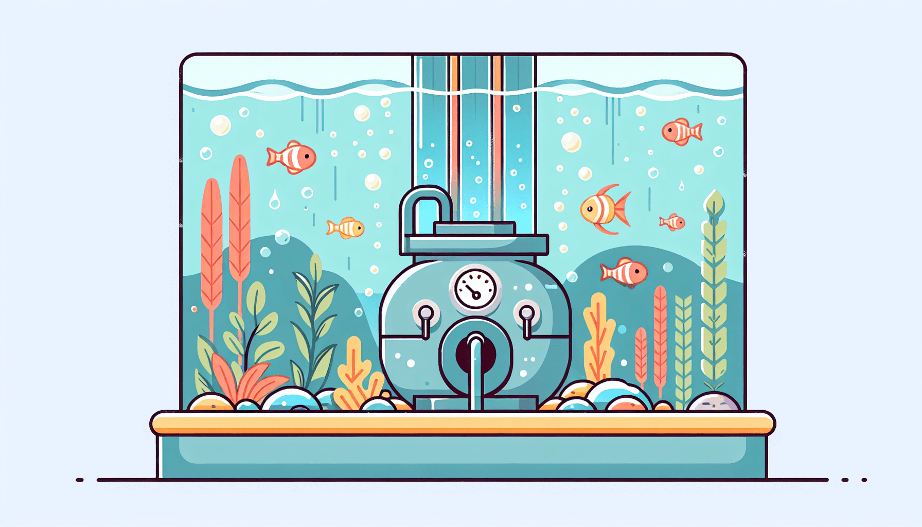 Goede watercirculatie in je aquarium met filterbuis waterplanten en grind