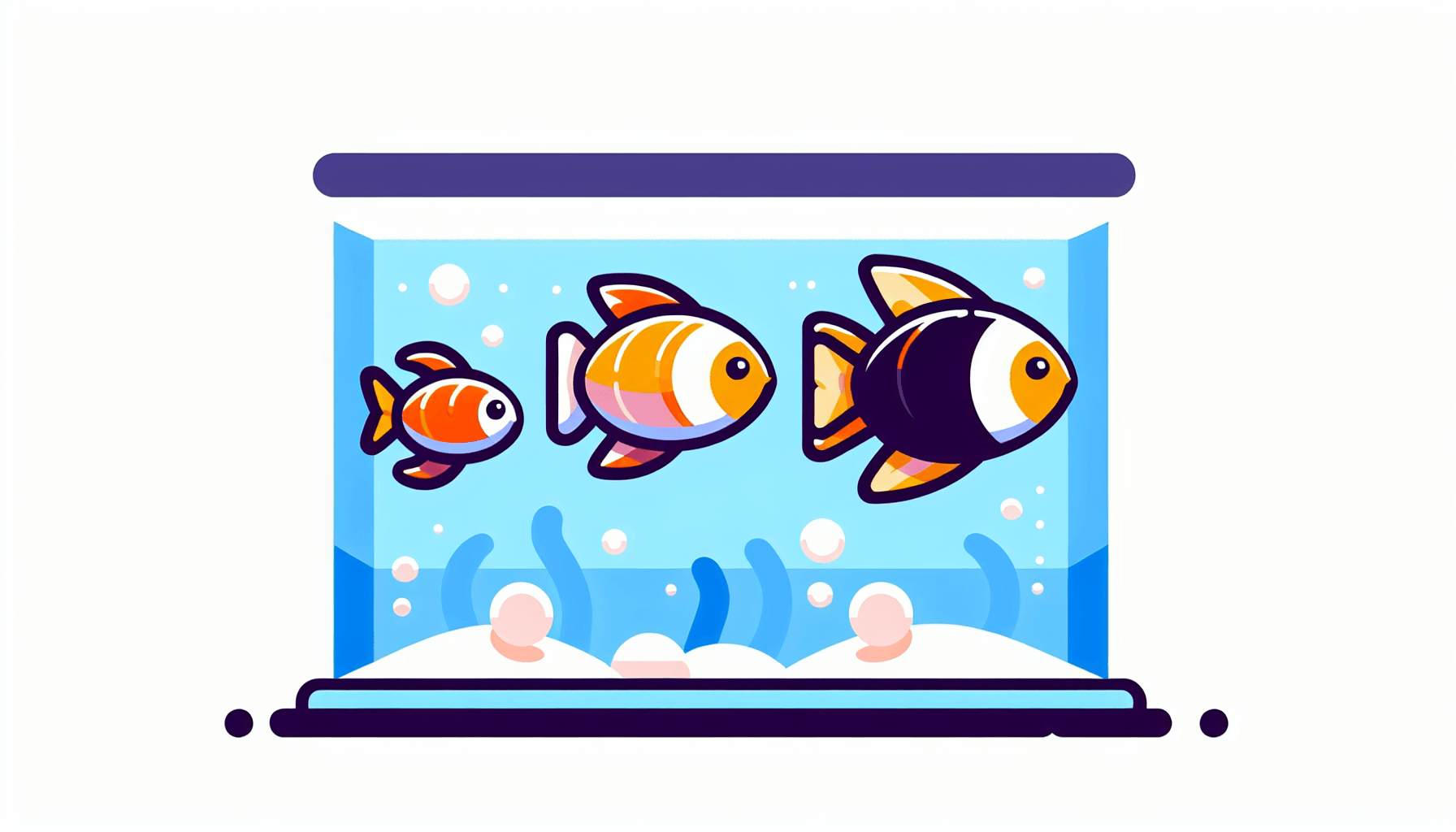 Voerschema aquariumvissen met waterplanten grind en temperatuurmeter