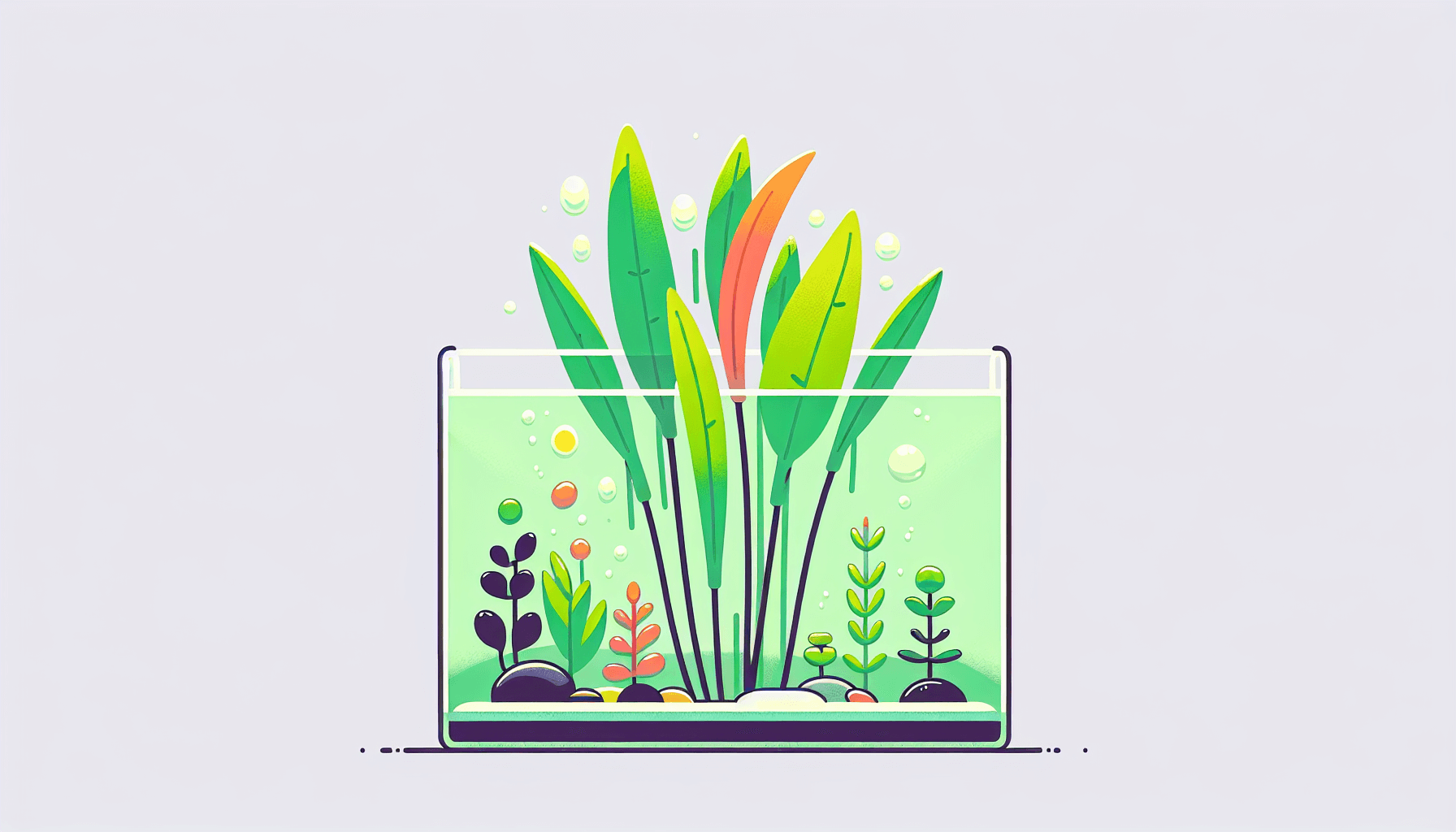Hoe voorkom je dat aquariumplanten smelten met grindbodem waterplanten en filterbuis