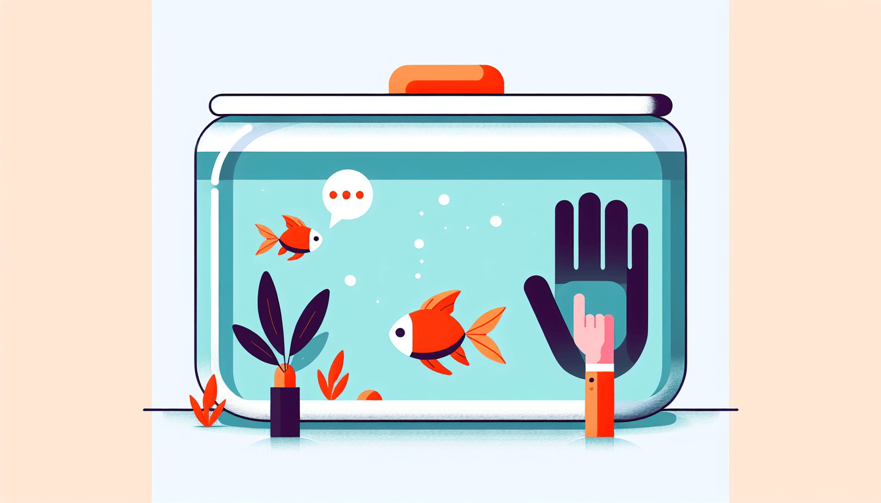 Kunnen vissen hun eigenaar herkennen in aquarium met waterplanten en grind