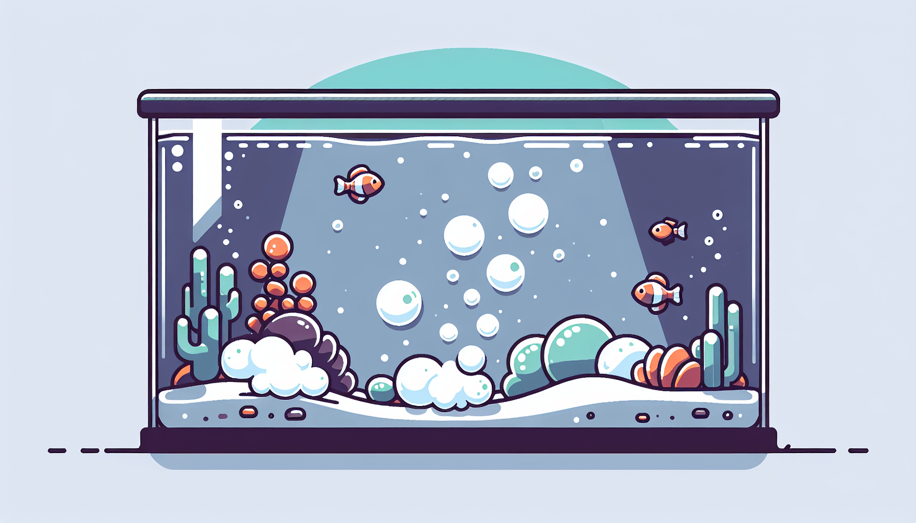 Wat te doen bij schuim op aquariumwater met vissen grind en filterbuis