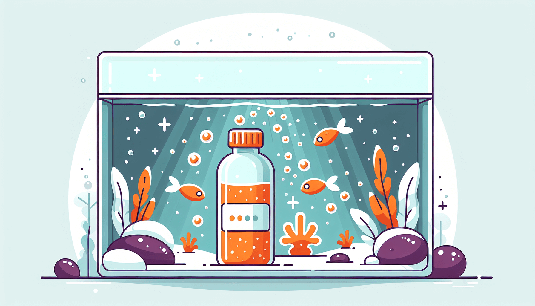 Werken bacteriestarters echt in aquarium opstartfase met grind waterplanten en filterbuis