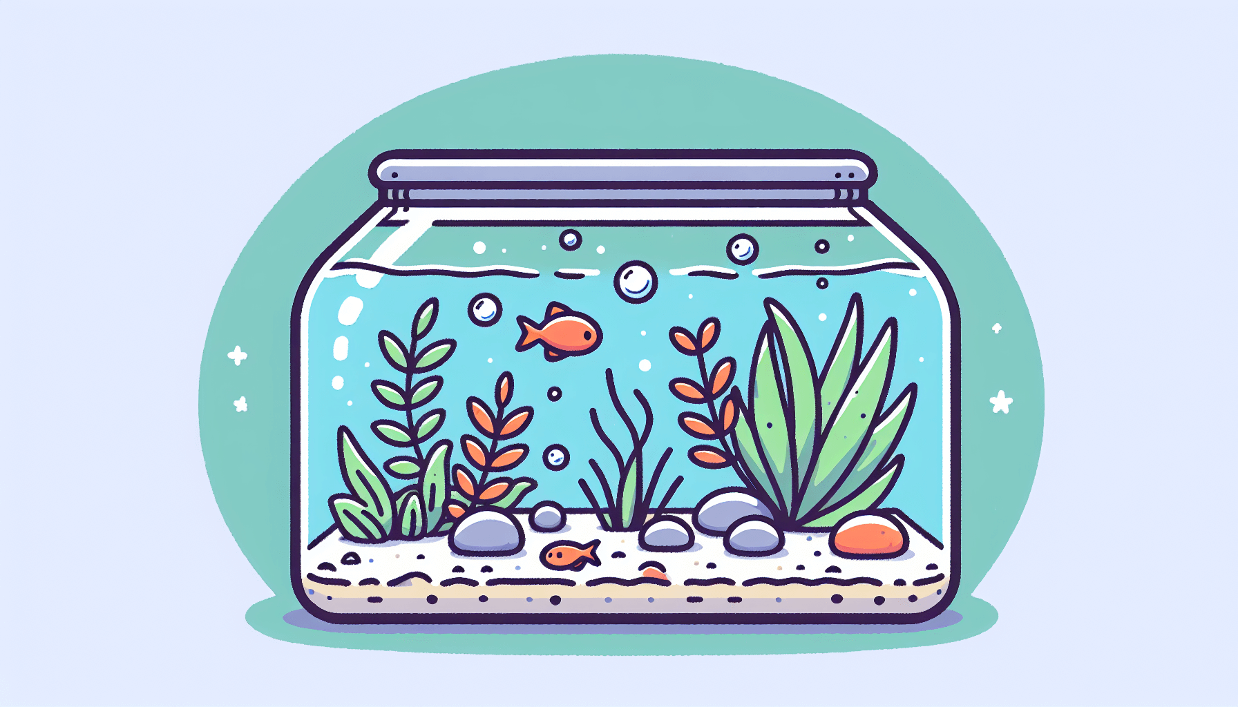 Low-tech aquarium zonder CO2 met grindbodem en langzaam groeiende planten