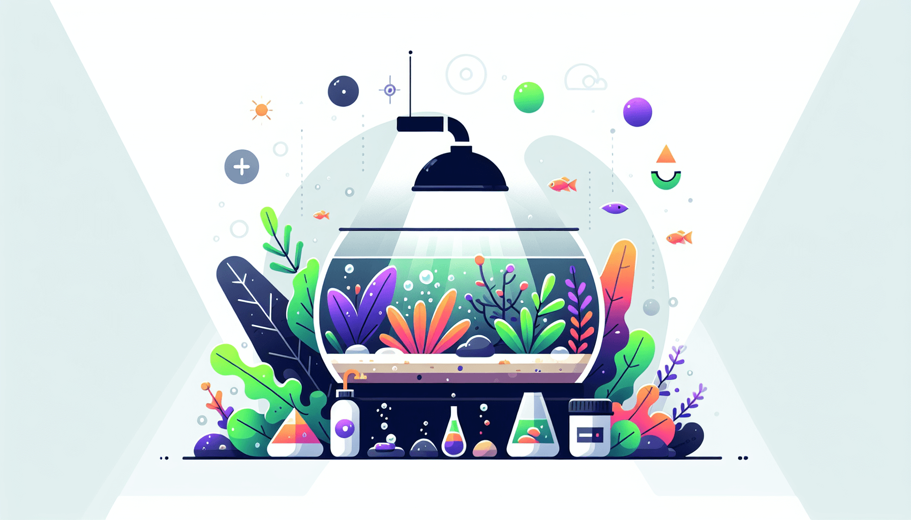 Waarom vervagen aquariumplanten van kleur met grind en filterbuis