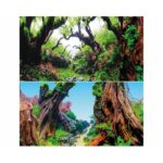 HOBBY FOTO ACHTERWAND GREEN DREAM/WOODEN SKY ZELFKLEVEND 120X50