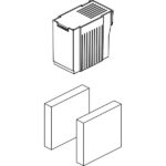 SICCE SHARK PRO CARBON + SPONGE 20 PPI van Sicce met actieve koolfilter