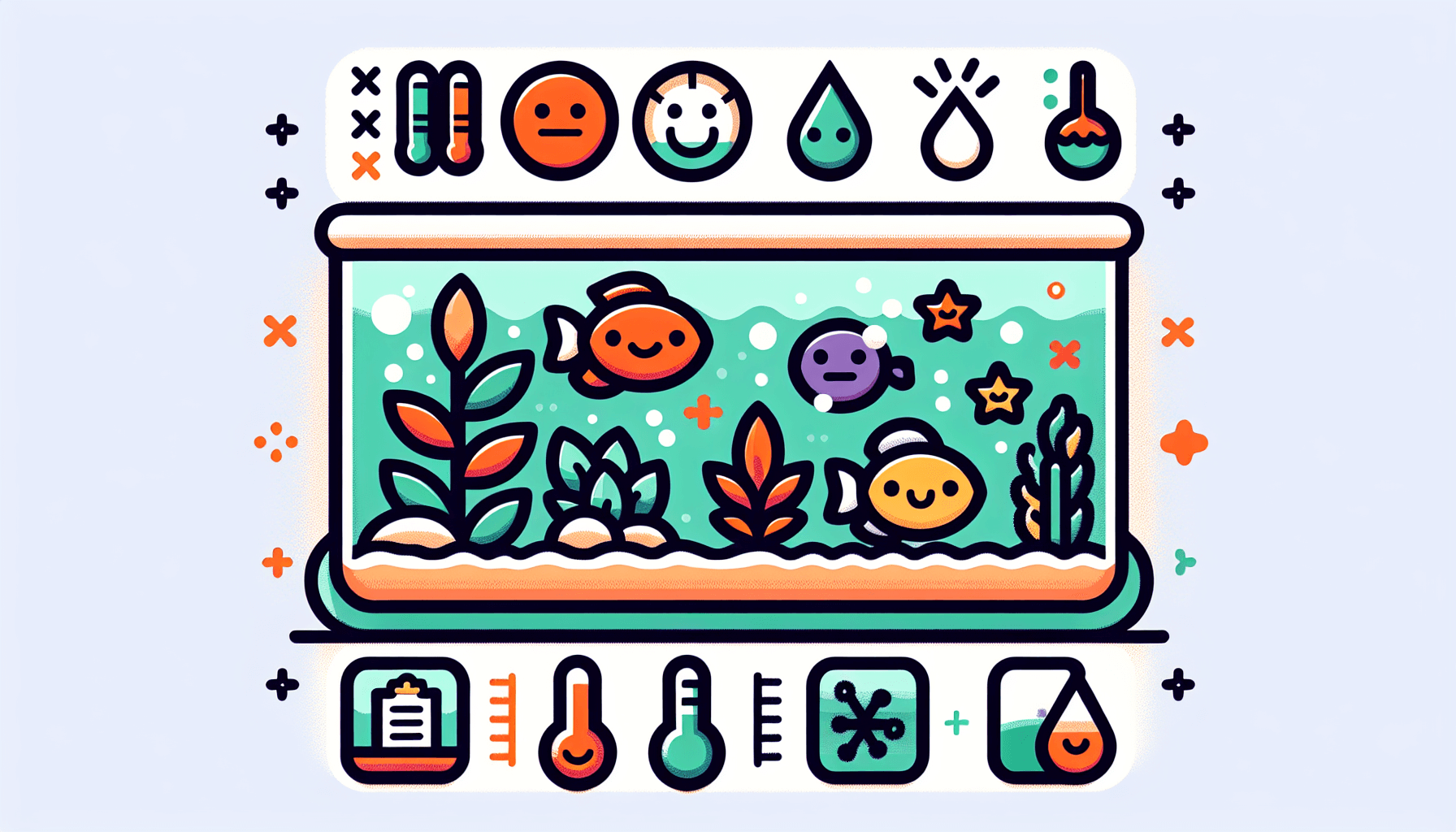 Aquariumverzorging voor beginners met heldere vissen waterplanten en grindbodem