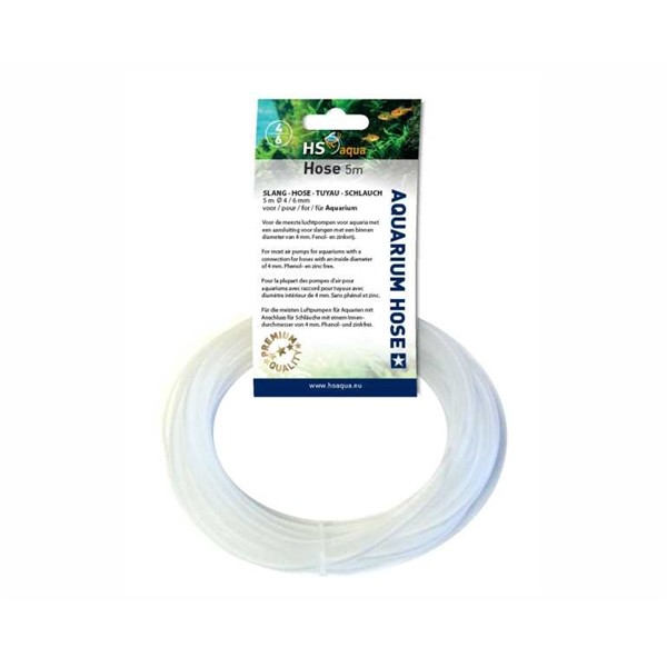 5015101 HS AQUA SILICONE SLANG 4-6 MM 5 MTR