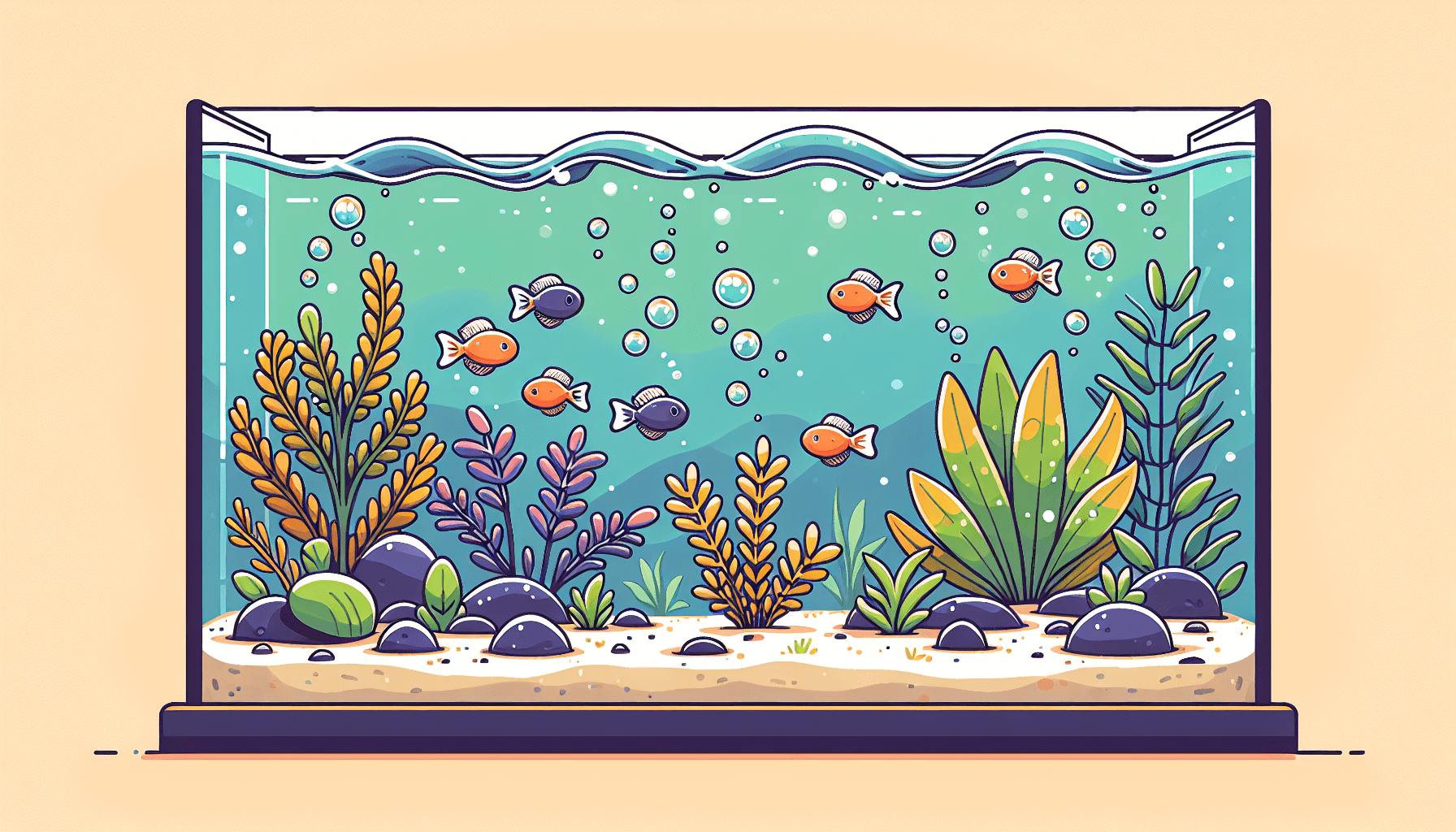 Plantenvoeding in aquaria met groene waterplanten grind en filterbuis