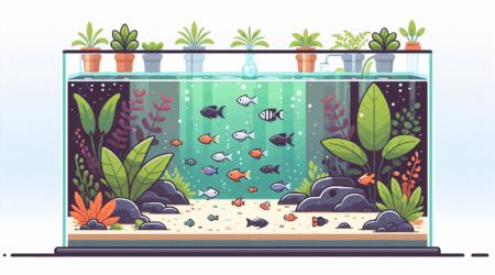Combineren van biotopen in één aquarium met tetras waterplanten en grindbodem