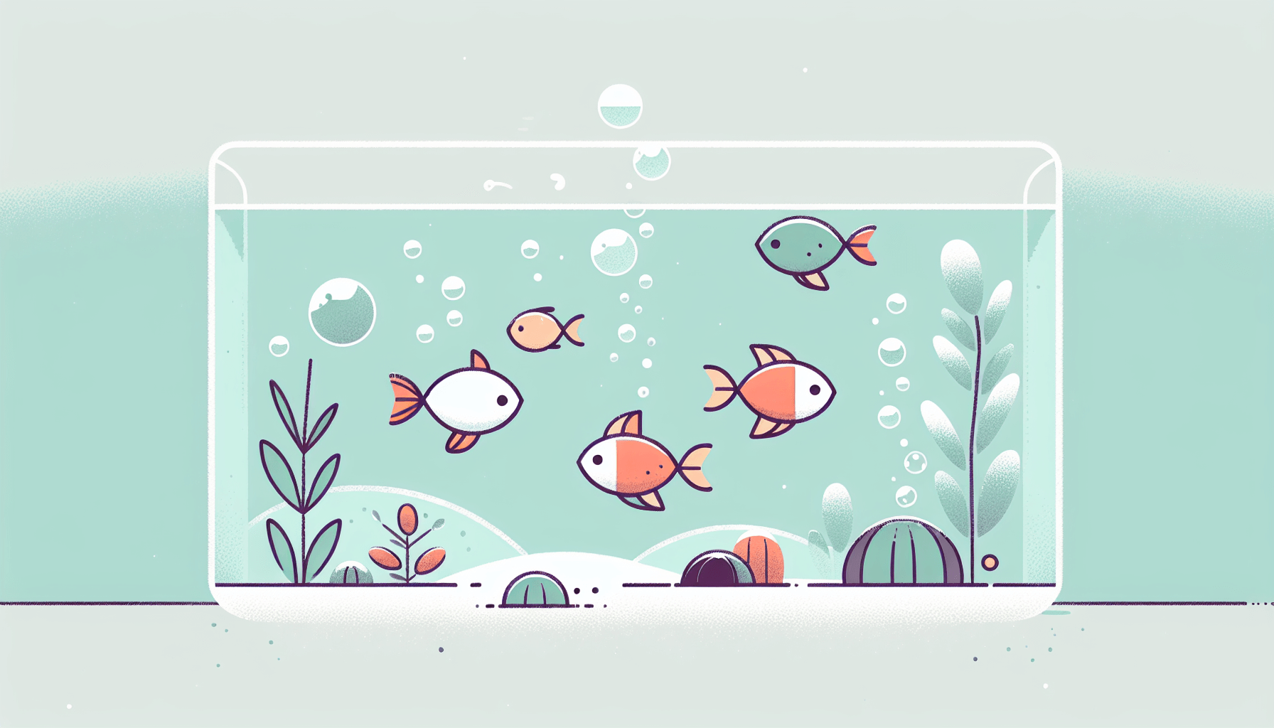 Micro-stress bij aquariumvissen met waterplanten grind en temperatuurmeter